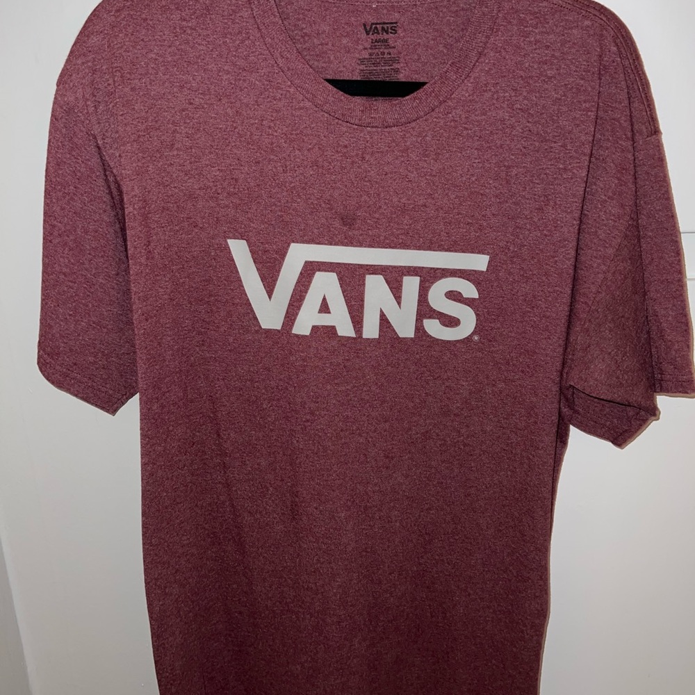 Vans Men's Maroon T-Shirt